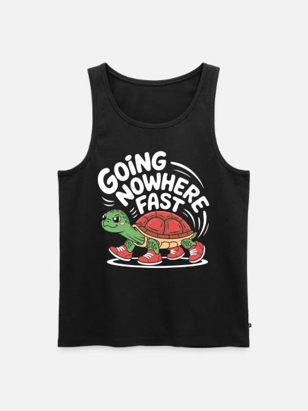 Turtle pace in style - Men's Premium Organic Tank Top - black