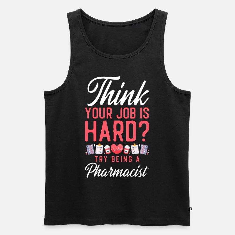 Pharmacy Tech Technician - Männer Premium Bio Tank Top - Schwarz