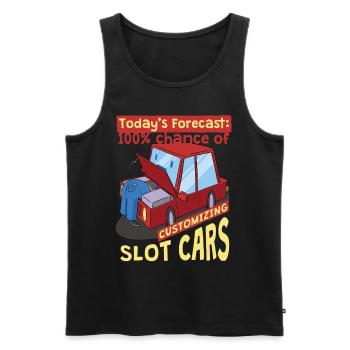 Slot Car Racing RC Car Customizing Slot Cars - Men's Premium Organic Tank Top - black - Front - Michal (187cm)