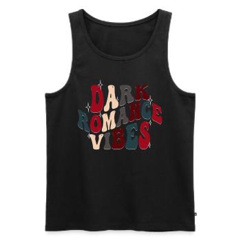 Dark Romance Vibes Booktok - Men's Premium Organic Tank Top - black - Front - AI Model Male 178 light (178cm)