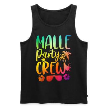 Malle Party Crew - Männer Premium Bio Tank Top - Schwarz - Vorne - Michal (187cm)