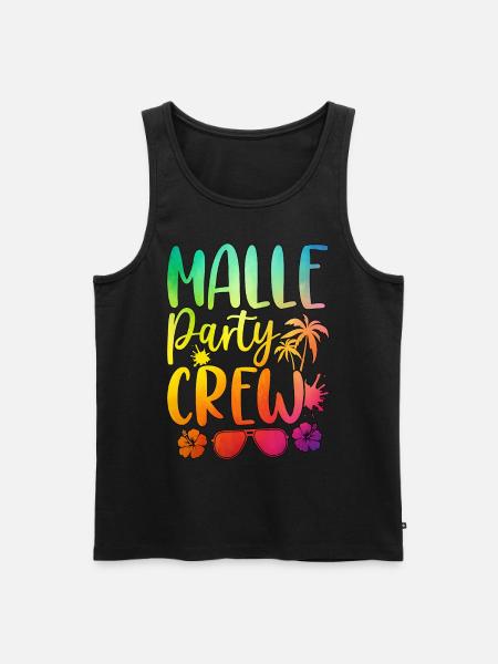 Malle Party Crew - Men's Premium Organic Tank Top - black