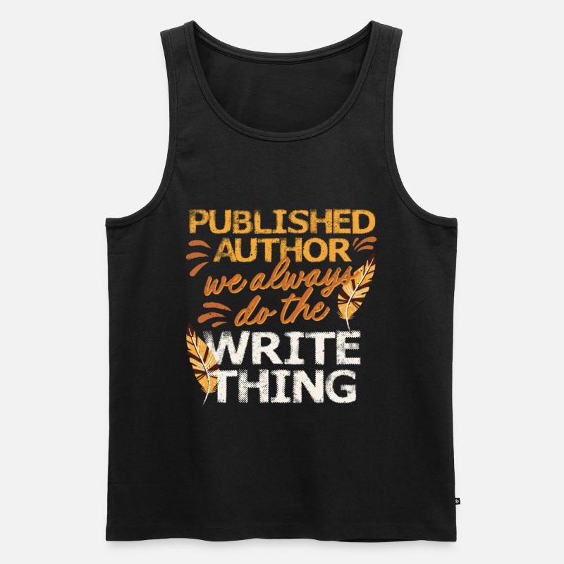 Autor Autoren - Männer Premium Bio Tank Top - Schwarz