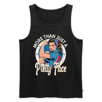 Feminism Feminist Feminist - Men's Premium Organic Tank Top - black - Front - Michal (187cm)