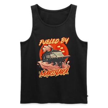 Marinara - Männer Premium Bio Tank Top - Schwarz - Vorne - Michal (187cm)