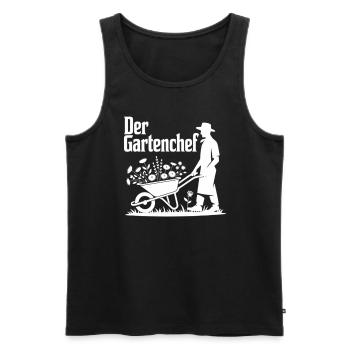 Gartenchef Gärtner Geschenk Hobbygärtner Garten - Männer Premium Bio Tank Top - Schwarz - Vorne - AI Model Male 178 light (178cm)