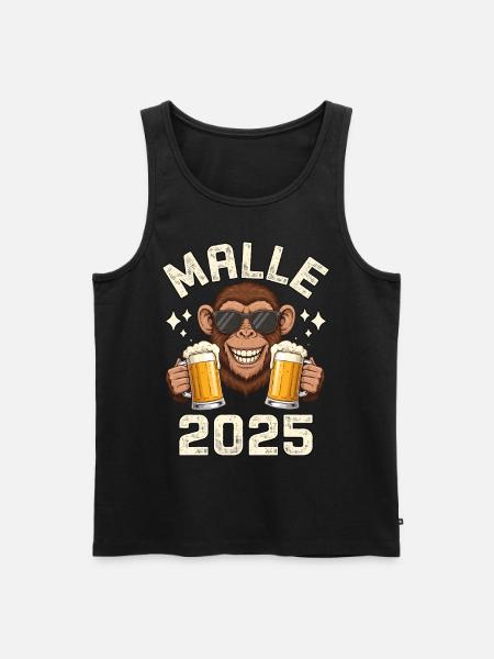 Malle 2025 Monkeys - Men's Premium Organic Tank Top - black