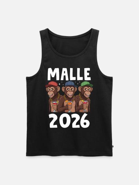 Malle 2026 - Men's Premium Organic Tank Top - black