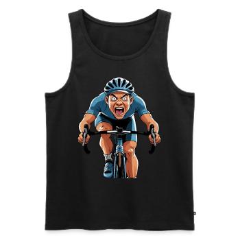 Cycliste Vélo de route Vélo de route Vélo de route - Débardeur bio Premium Homme - noir - Devant - Michal (187cm)