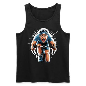 Cycliste Vélo de route Vélo de route Vélo de route - Débardeur bio Premium Homme - noir - Devant - Michal (187cm)