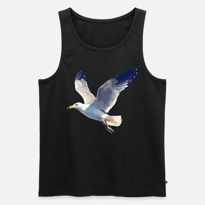 Mouettes Mouette - Débardeur bio Premium Homme - noir