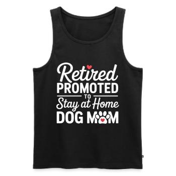 Hundehalterin im Ruhestand Rentnerin - Männer Premium Bio Tank Top - Schwarz - Vorne - Michal (187cm)