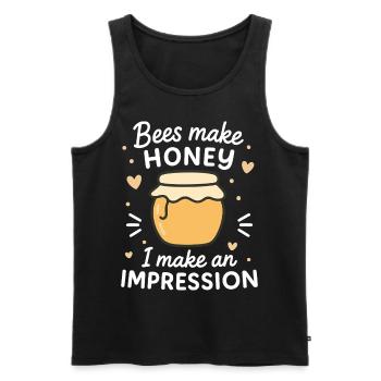 Bees Beekeeper Honey Impression Bee Whisperer - Men's Premium Organic Tank Top - black - Front - AI Model Male 178 light (178cm)