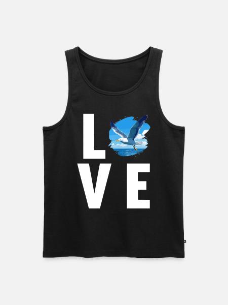 Seagulls Seagull - Men's Premium Organic Tank Top - black