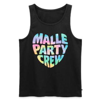 Malle Party Crew - Débardeur bio Premium Homme - noir - Devant - Michal (187cm)