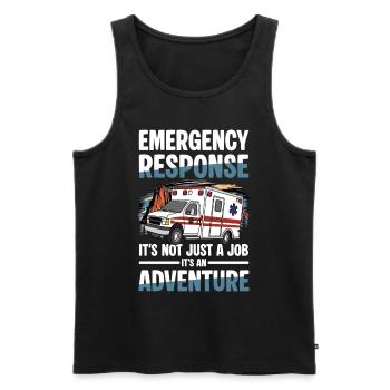 Emergency Response: It's Not Just A Job, It's An - Männer Premium Bio Tank Top - Schwarz - Vorne - AI Model Male 178 light (178cm)