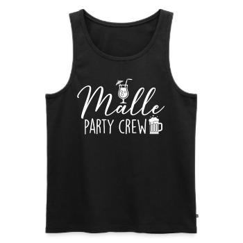Malle Party Crew - Débardeur bio Premium Homme - noir - Devant - Michal (187cm)