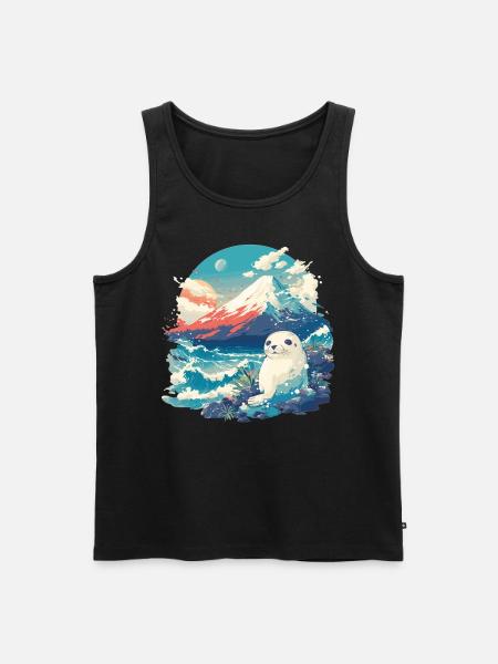Seals, Seal - Men's Premium Organic Tank Top - black