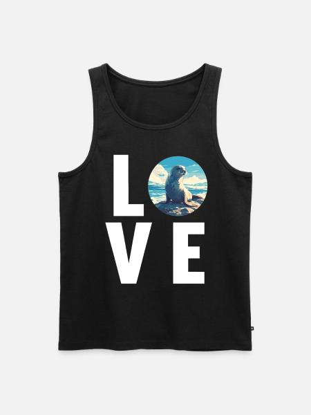 Seals, Seal - Men's Premium Organic Tank Top - black
