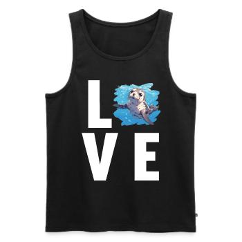 Seals, Seal - Men's Premium Organic Tank Top - black - Front - Michal (187cm)
