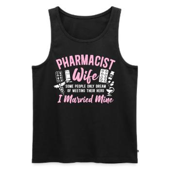 Pharmacy Tech Technician - Men's Premium Organic Tank Top - black - Front - Michal (187cm)