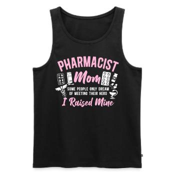 Technicien en pharmacie - Débardeur bio Premium Homme - noir - Devant - Michal (187cm)
