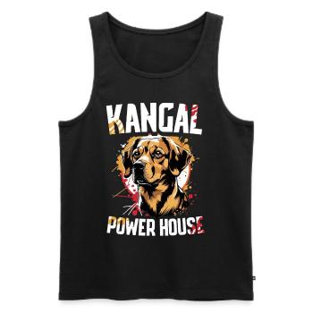 Kangal Power House Dog - Men's Premium Organic Tank Top - black - Front - Michal (187cm)