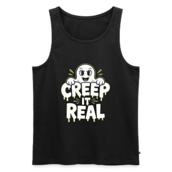 Creep It Real Halloween - Männer Premium Bio Tank Top - Schwarz - Vorne - AI Model Male 178 light (178cm)