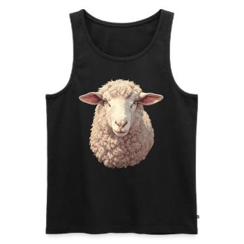 Sheep Sheep - Men's Premium Organic Tank Top - black - Front - AI Model Male 178 light (178cm)