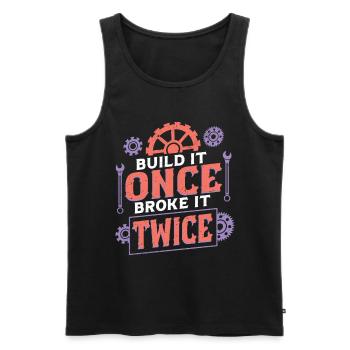 Ingenieur Ingenieurwissenschaften - Männer Premium Bio Tank Top - Schwarz - Vorne - Michal (187cm)