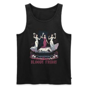 Occultisme Démonologie Tarot - Débardeur bio Premium Homme - noir - Devant - Michal (187cm)
