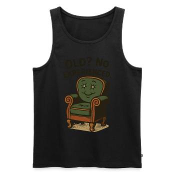 Antiques Lovers Old? No Experienced - Men's Premium Organic Tank Top - black - Front - Michal (187cm)