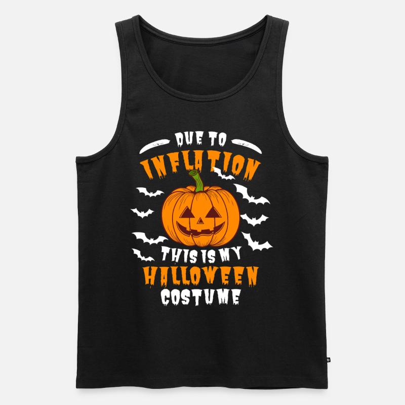 Inflation Halloween Spruch - Männer Premium Bio Tank Top - Schwarz