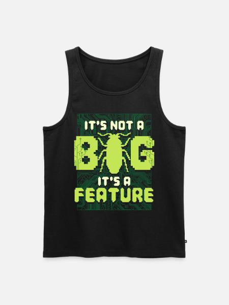 Ce n’est pas un bug, c’est un programmeur de fonctionnalités - Débardeur bio Premium Homme - noir