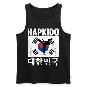 Hapkido Korean Martial Art - Männer Premium Bio Tank Top - Schwarz - Vorne - AI Model Male 178 light (178cm)