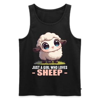 Sheep Sheep - Men's Premium Organic Tank Top - black - Front - AI Model Male 178 light (178cm)