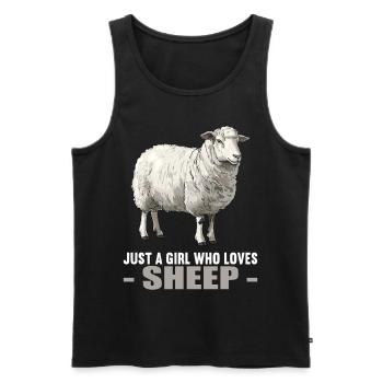 Sheep Sheep - Men's Premium Organic Tank Top - black - Front - AI Model Male 178 light (178cm)