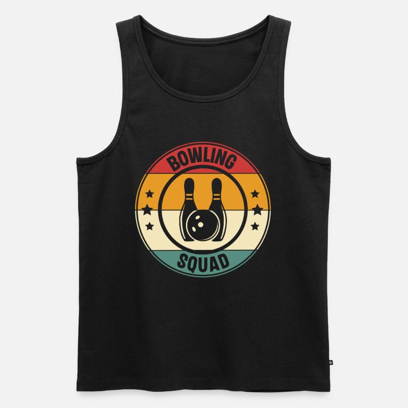 Bowling Squad - Männer Premium Bio Tank Top - Schwarz