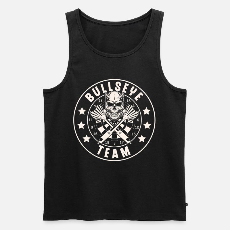 Fléchettes Fléchettes Jeu de fléchettes - Débardeur bio Premium Homme - noir