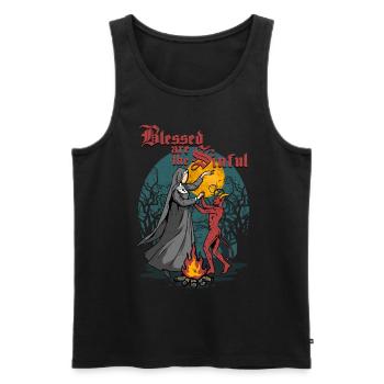 Occultism Demonology Tarot - Men's Premium Organic Tank Top - black - Front - AI Model Male 178 light (178cm)