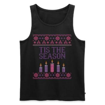 Tis The Season Advent Lenten Season Christmas - Männer Premium Bio Tank Top - Schwarz - Vorne - AI Model Male 178 light (178cm)