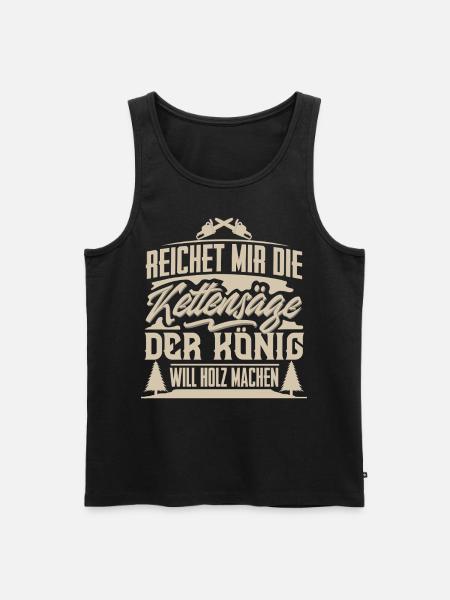 Holzfäller - Männer Premium Bio Tank Top - Schwarz
