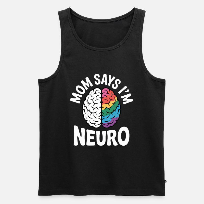 Neurodivers - Männer Premium Bio Tank Top - Schwarz