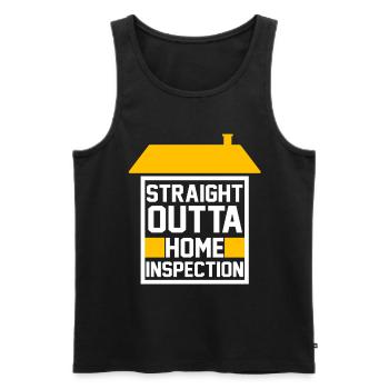 Building Surveyor Building Inspector - Men's Premium Organic Tank Top - black - Front - AI Model Male 178 light (178cm)