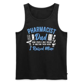 Pharmacy Tech Technician - Men's Premium Organic Tank Top - black - Front - Michal (187cm)