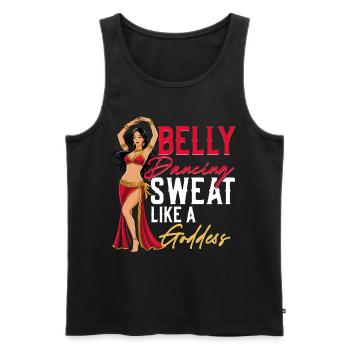 Belly Dance Belly Dancer - Men's Premium Organic Tank Top - black - Front - AI Model Male 178 light (178cm)