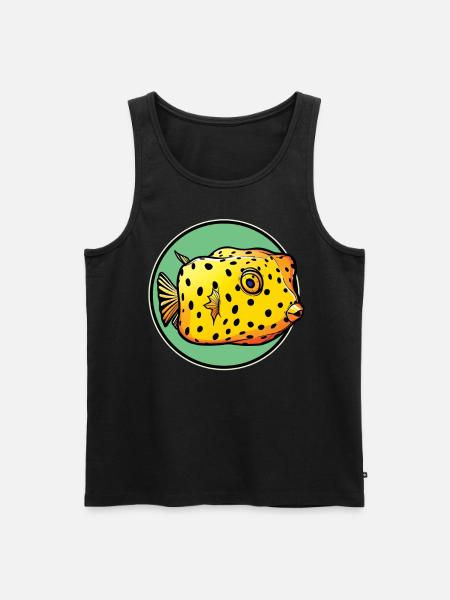 Kofferfische Kofferfisch - Männer Premium Bio Tank Top - Schwarz