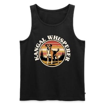 Kangal Whisperer - Männer Premium Bio Tank Top - Schwarz - Vorne - AI Model Male 178 light (178cm)