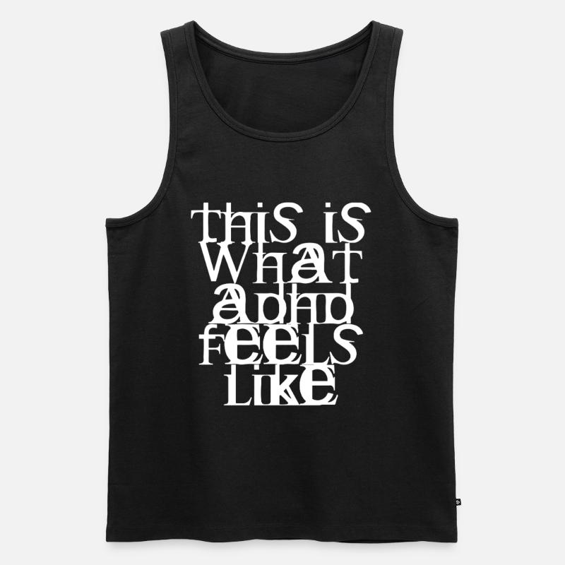 ADHS - Männer Premium Bio Tank Top - Schwarz