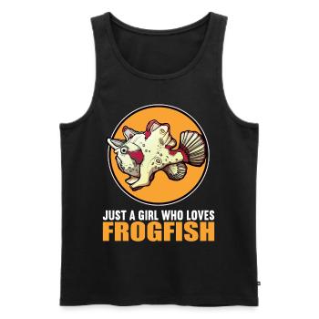 Frogfish Anglerfisch - Men's Premium Organic Tank Top - black - Front - AI Model Male 178 light (178cm)